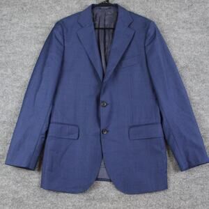 Suitsupply Blazer Men 40 Blue La Spalla Vitale Barberis Canonico Wool Business